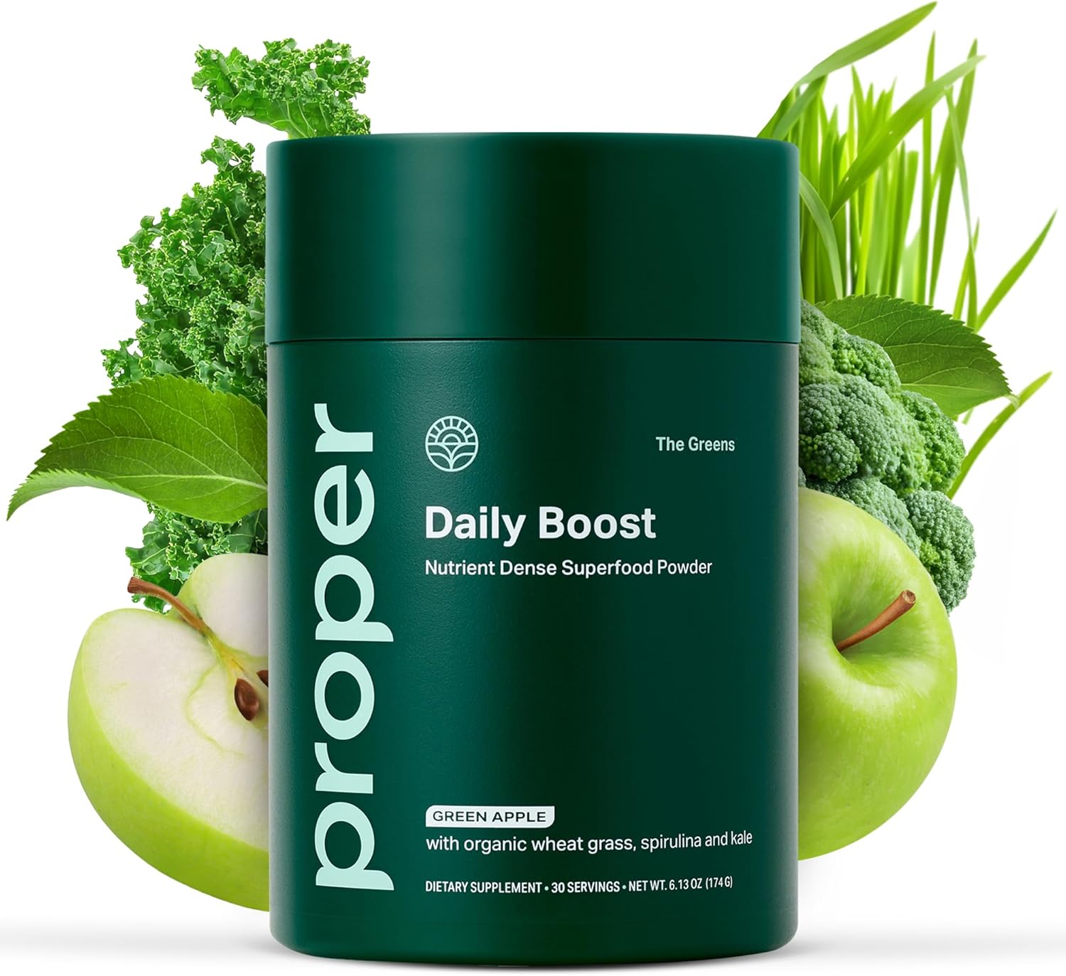Proper, The Greens Daily Boost Organic Greens Powder. Whole Food.