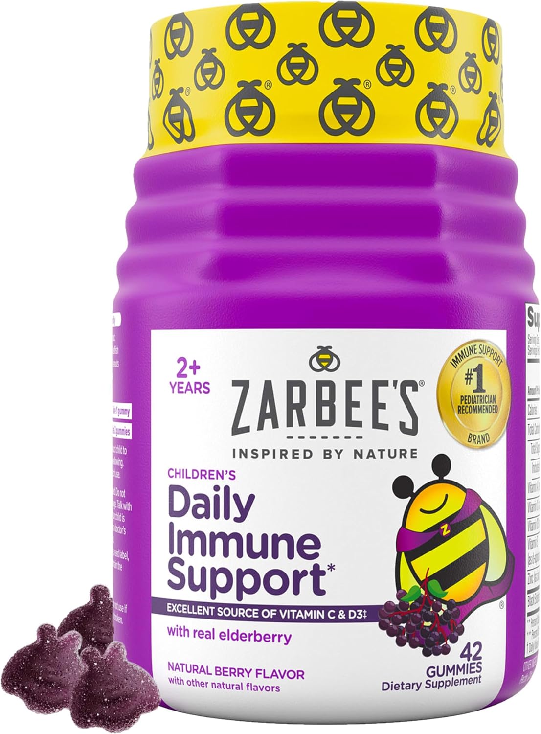 Zarbee’s Kids Elderberry Immune Support Supplement Gummies,