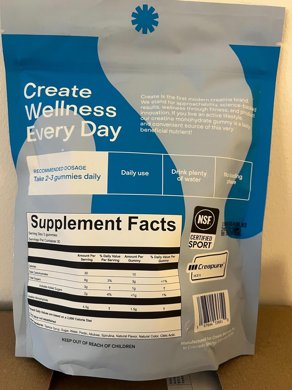 Create Creatine Monohydrate Gummies for Men & Women,