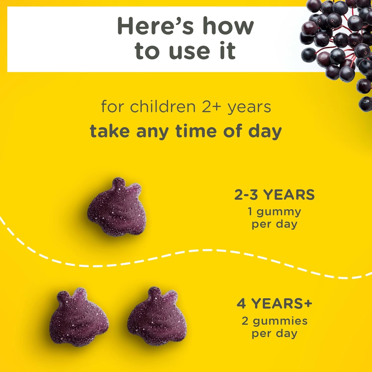 Zarbee’s Kids Elderberry Immune Support Supplement Gummies,