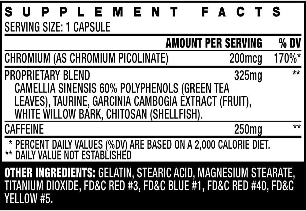 Stacker 3 Metabolizing Fat Burner with Chitosan, Capsules, 100Count Bottle