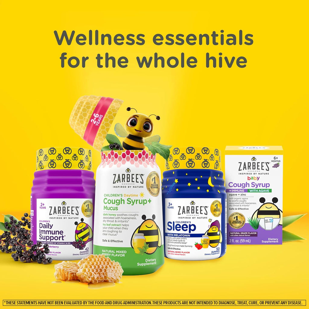 Zarbee’s Kids Elderberry Immune Support Supplement Gummies,
